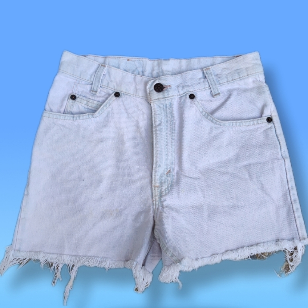 Vintage Thrashed 550 Orange Tab Levi's cutoff shorts, sz. 29